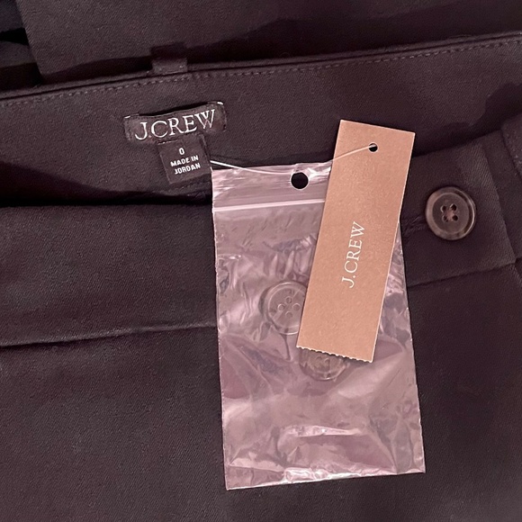 NWT!! J. CREW Wrap Front Skort Bi-Stretch Cotton Blend Black Shorts Skirt Size 0 - Picture 13 of 16